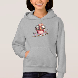 Chouette Rose Mignonne & Amis Oiseaux
