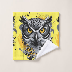 Chouette - Serviettes de bain pour hibou - Serviet