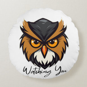Chouette vous regardant Coussin graphique