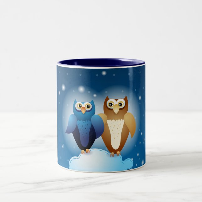 Chouettes amoureuses, mug (Centre)