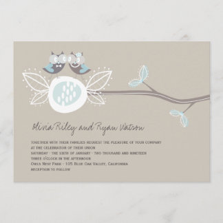 Chouettes Brown Mariages Sur Invitation Whimsical