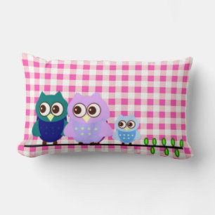 Chouettes Famille American Mojo Coussin