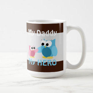 Chouettes - Mon papa, Mon HERO - Mug Fête des père