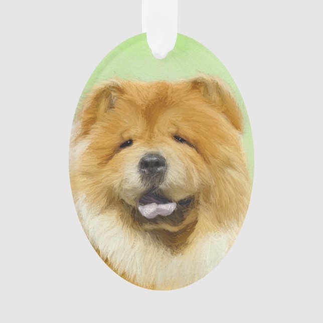 Chow Chow Painting - Cute Original Dog Art (devant)