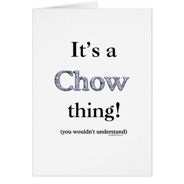 Chow Chow Thing (Devant)
