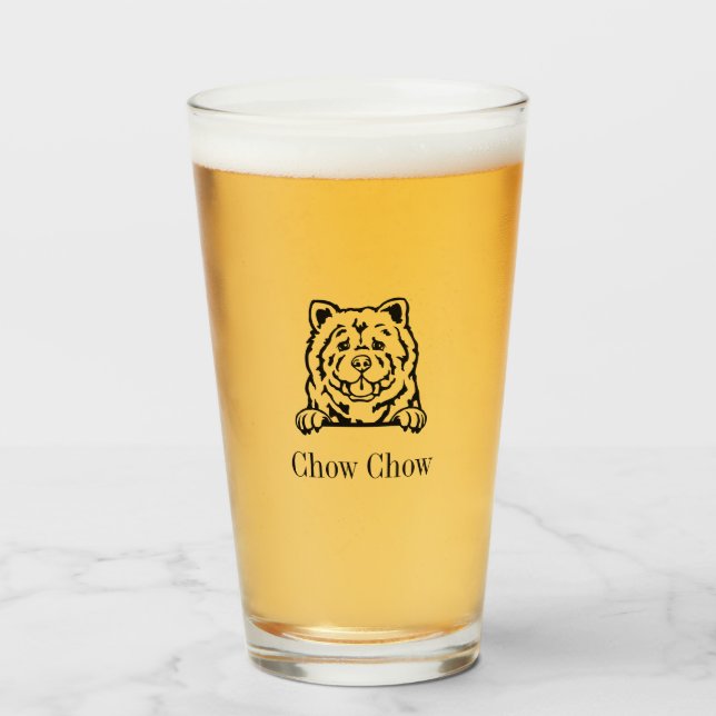 Chow Chow Verre Tumbler (Devant (rempli))