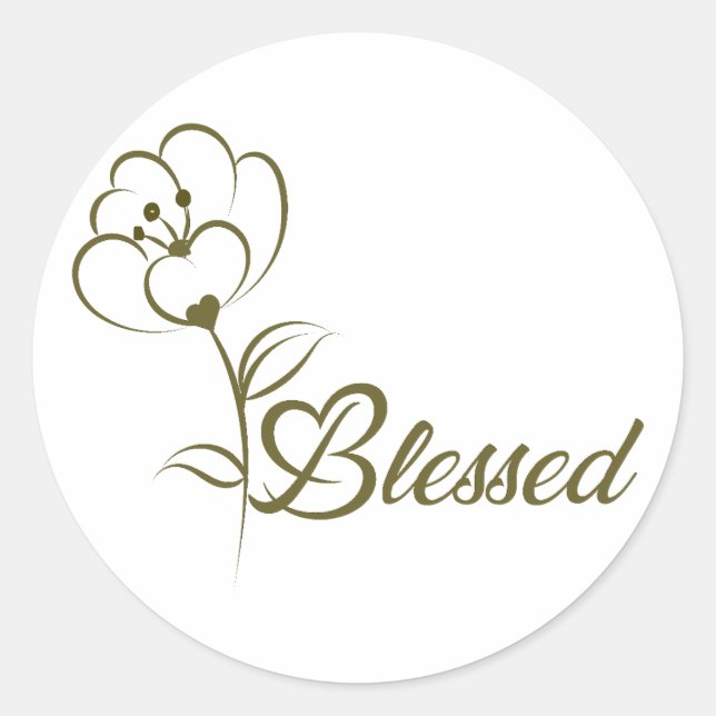 Chrétien Bible Verse Classic Round Sticker (Devant)