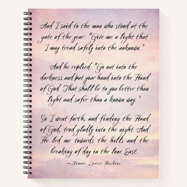 Chrétien Nouvel An Journal à puces Porte de l'anné (Devant)