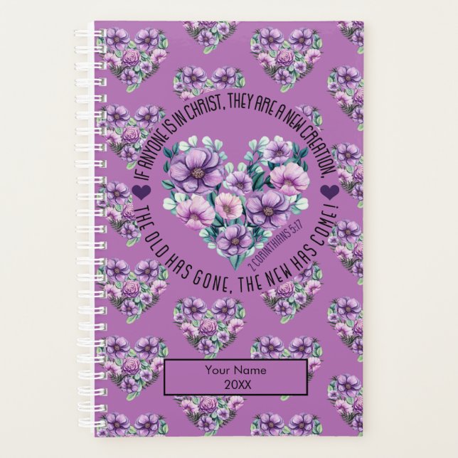 Chrétien personnalisé 2 Corinthiens 5:17 Bible (Devant)