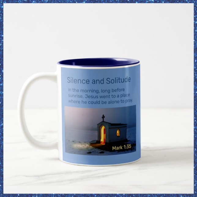 Chrétien Silence et Solitude Chapelle Mug (Créateur téléchargé)
