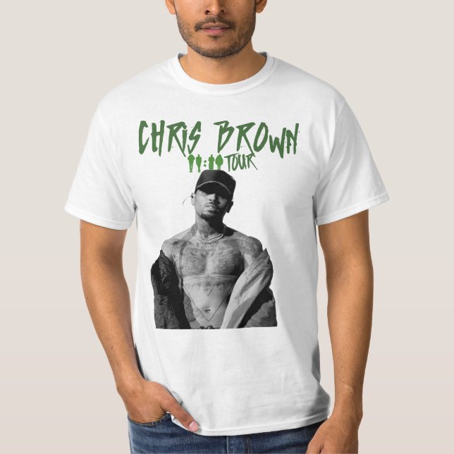 Chris 1111 Tour 2024 T-shirt Brown 2024 (Devant)