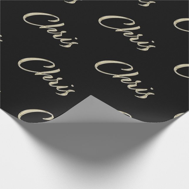 Chris Prénom Nom du papier cadeau (Coin)