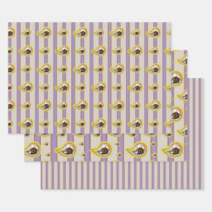 Chrissy le jeu de papier d'enveloppement de hériss