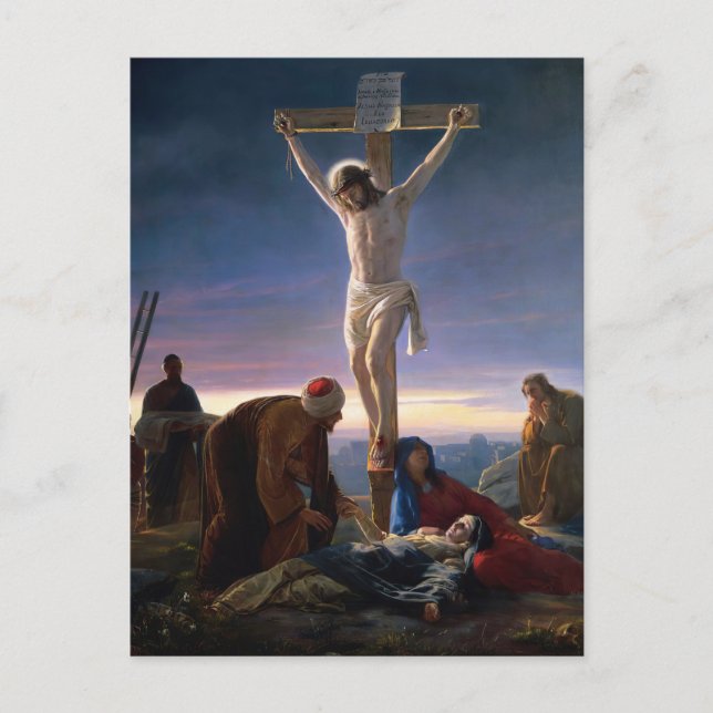 Christ en croix par Carl Bloch Carte postale (Devant)