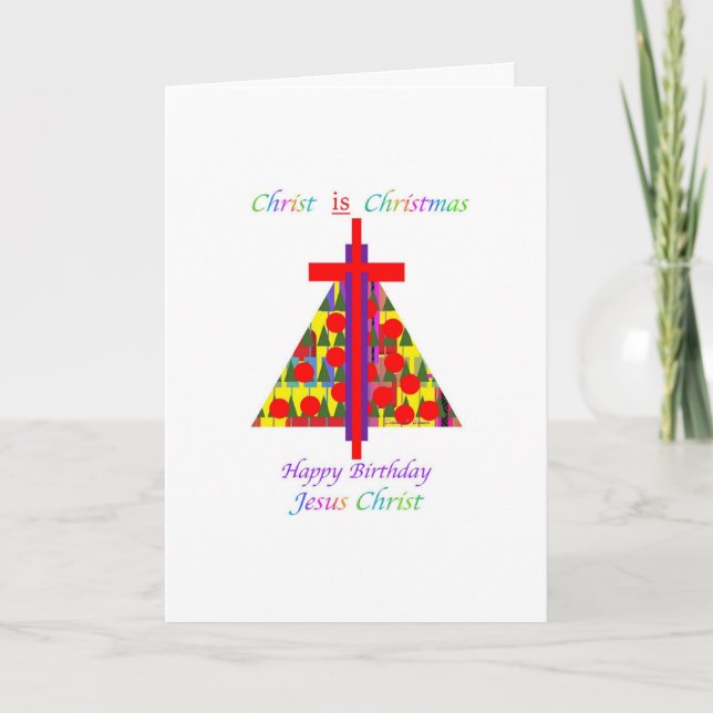 CHRIST EST LA CARTE DE VOEUX DE NOËL (Devant)