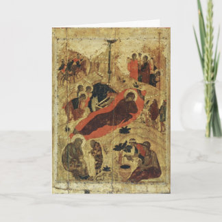 Christ est né Carte de Noël russe