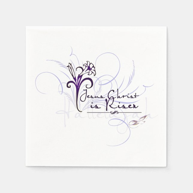 Christ est ressuscité ! Serviettes en Papier (Devant)