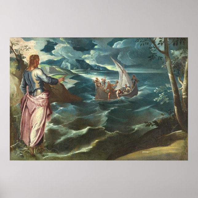 Christ Galilee - Jacopo Tintoretto Poster d'Art (Devant)