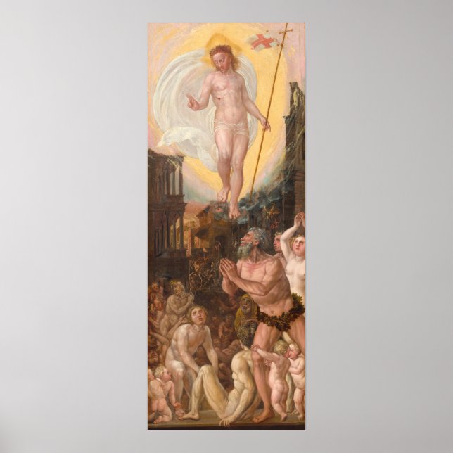 Christ in Limbo - Hans Mielich Fine Art Poster (Devant)