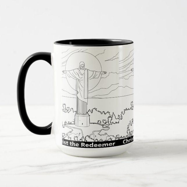 Christ le Rédempteur Mug (Transparent) (Gauche)