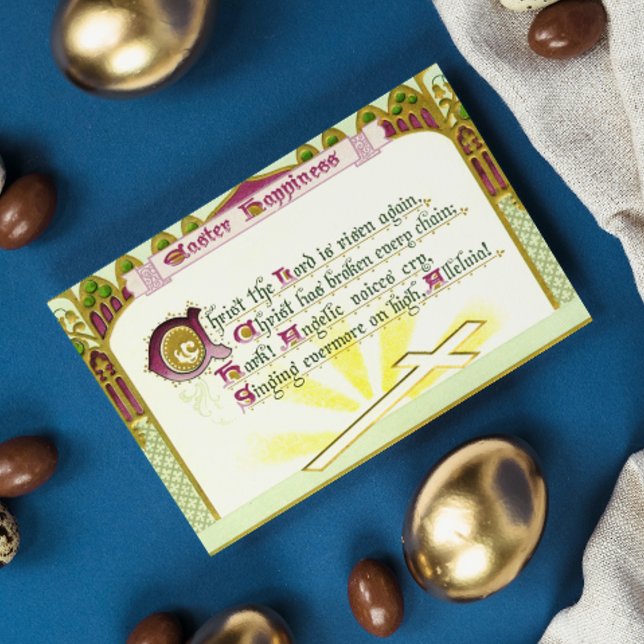 Christ le Seigneur est ressuscité Hymn Carte de Pâ (Créateur téléchargé)