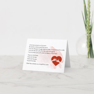 Christ n'a pas de corps maintenant, mais vos carte