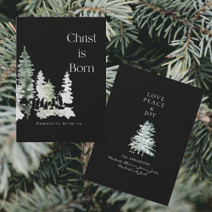 Christ né Nativité chrétienne Noir