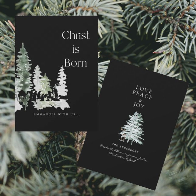 Christ né Nativité chrétienne Noir (Créateur téléchargé)