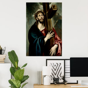 Christ portant la Croix (Lumière 1) Affiche