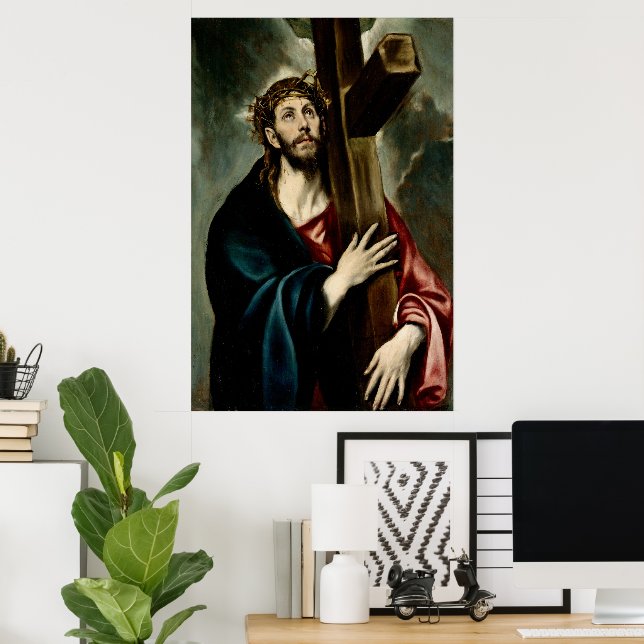 Christ portant la Croix (Lumière 1) Affiche (Bureau à domicile)