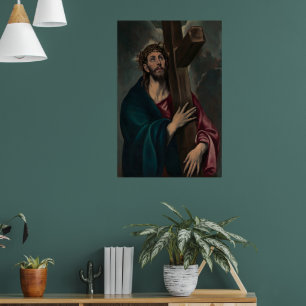Christ portant la Croix (Sombre) Affiche