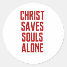 Christ Saves Souls autocollant seul