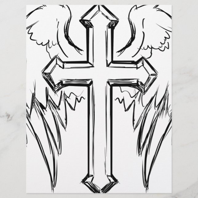 Christ traverse avec des ailes (Devant)