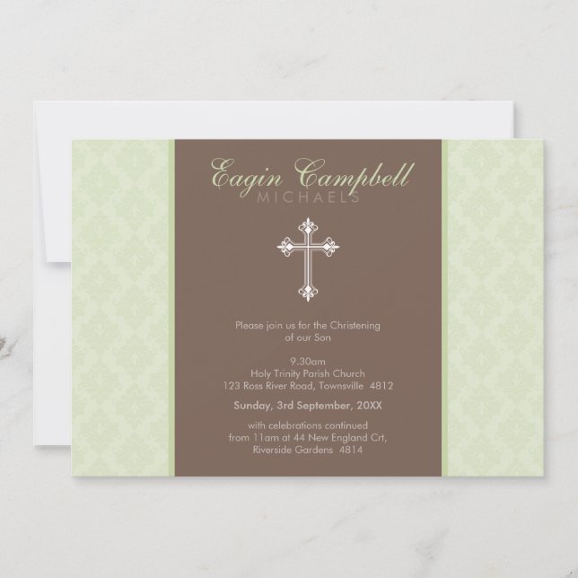 CHRISTENING INVITATIONS :: oh si beau 3L (Devant)