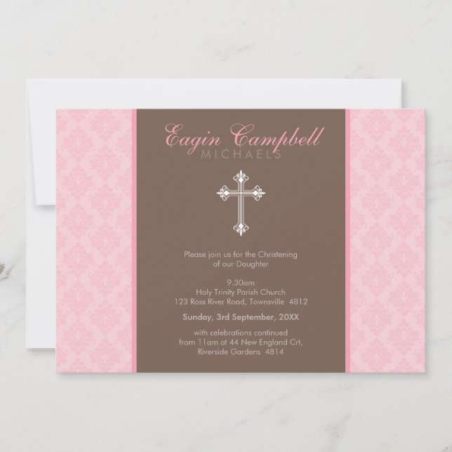 CHRISTENING INVITATIONS :: oh si beau 5L (Devant)