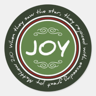 Christian Christmas Joie Bible Verse Stickers
