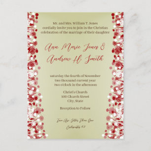 Christian Faire-part de mariage Carmel et Blueberr