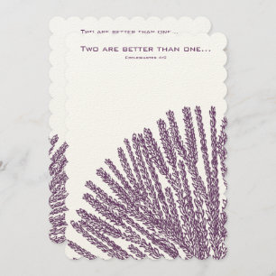 Christian Faire-part de mariage Hummigbird Plum Co