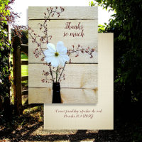 Christian Friendship Carte de remerciements Fleur 