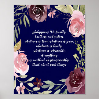 Christian Inspirational Scripture Verse Poster