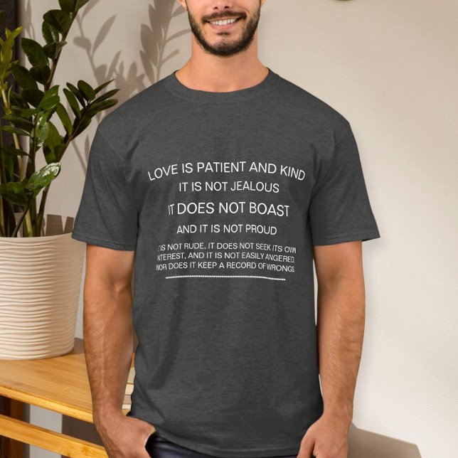 Christian Love T-Shirt 1 Corinthians 13:4-7  (Créateur téléchargé)