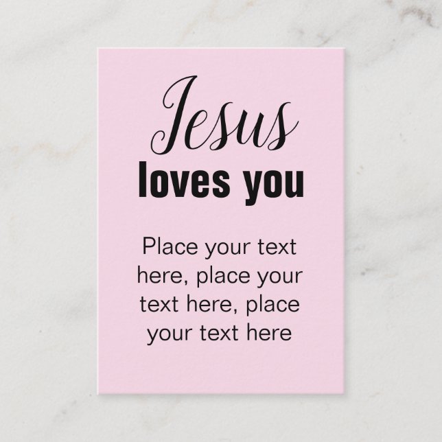 Christian modèle carte de piste pour personnaliser (Devant)