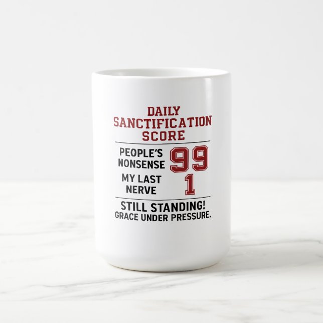 Christian Nonsense Survival Scoreboard Mug (Centre)
