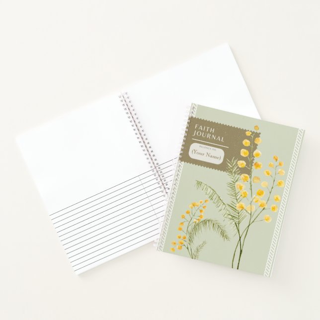 Christian Planner Faith Journal Fleurs Jaunes (Intérieur)