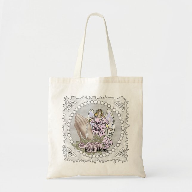 Christian Prier Rosary Angel Sac fourre-tout (Devant)