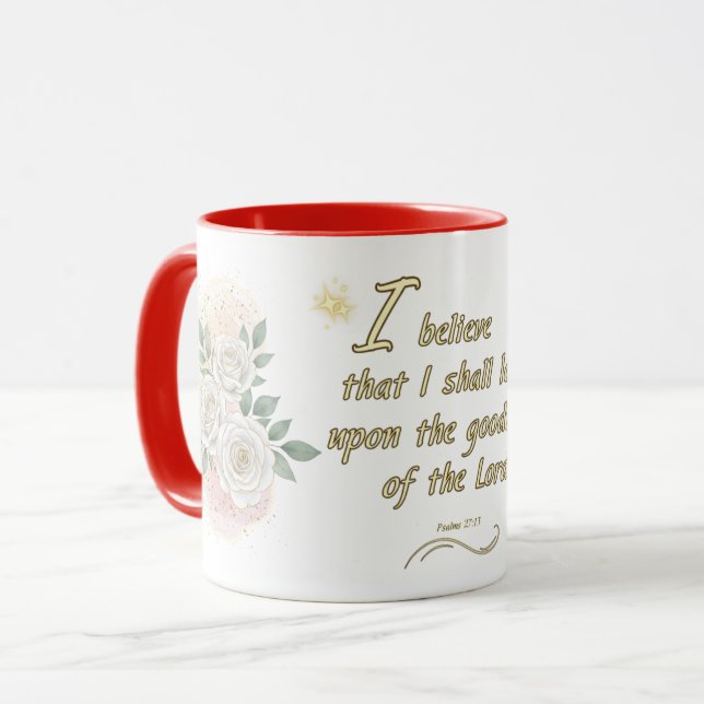 Christian Psalm 27:13 Coffee Mug (Devant gauche)