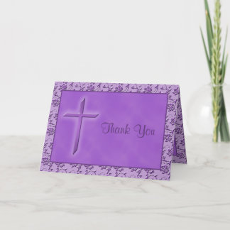 Christian Purple Carte de remerciements