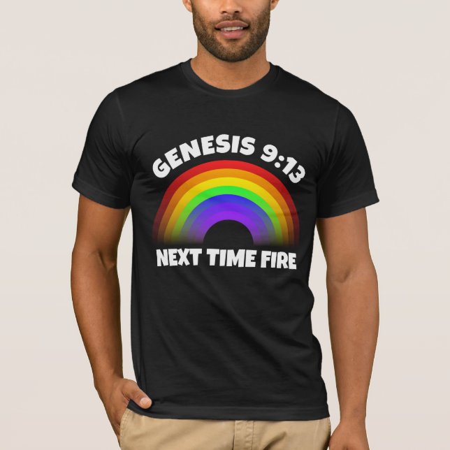 CHRISTIAN RAINBOW GENESIS 9:13 T-shirts (Devant)