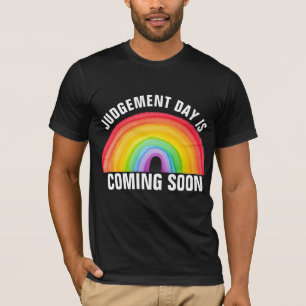 CHRISTIAN RAINBOW T-SHIRTS JUGEMENT JOUR BIENTÔT