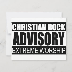 Christian Rock Advisory...